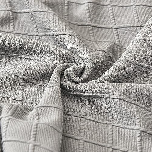 Miniatura 8 de SoulFeel Juego de 6 fundas para sillas de celosía, extraíbles y lavables, elásticas de elastano jacquard Parsons para silla de comedor, fundas