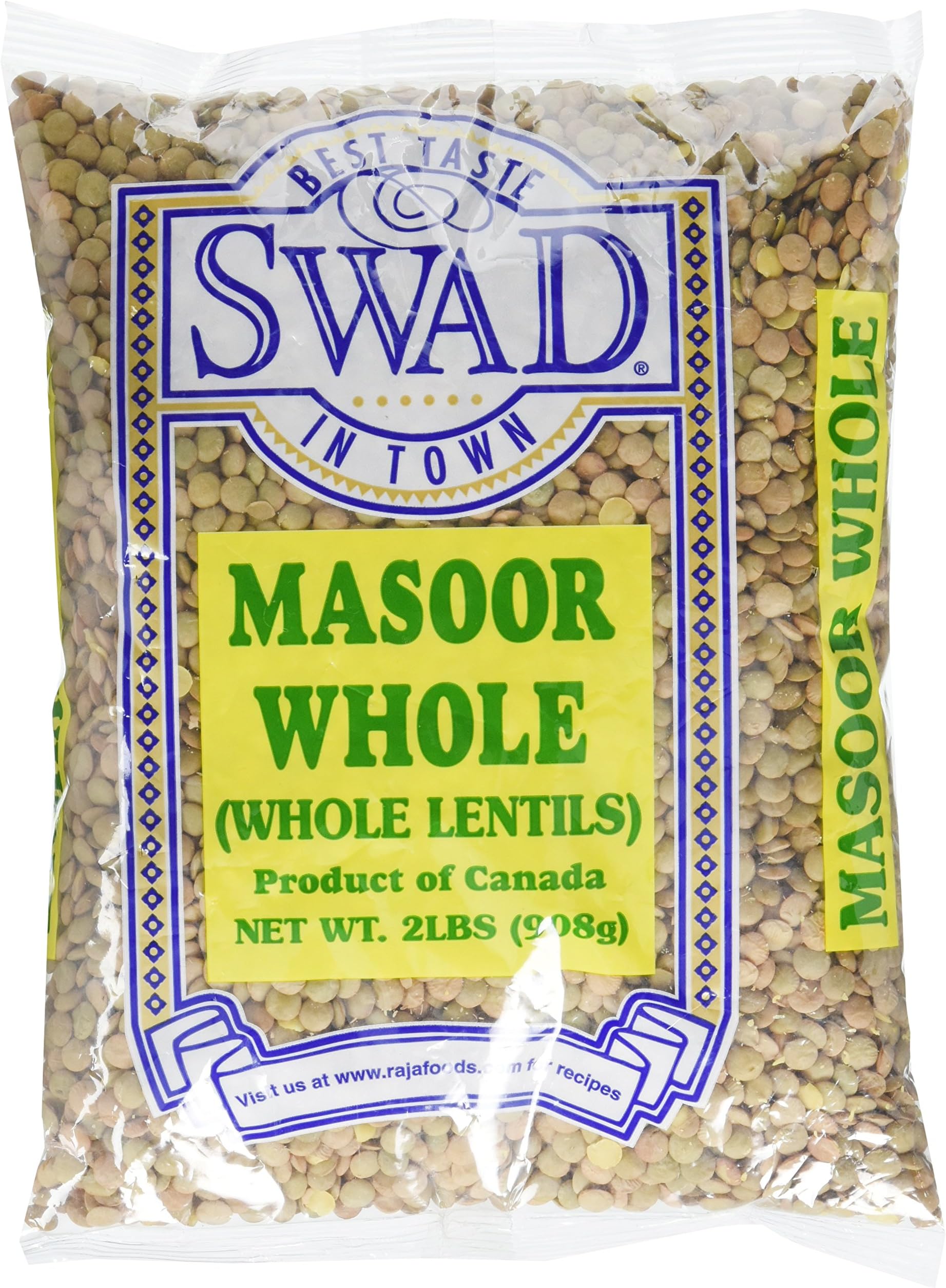 Great Bazaar Swad Masoor Whole Massor Dal, 2 Pound