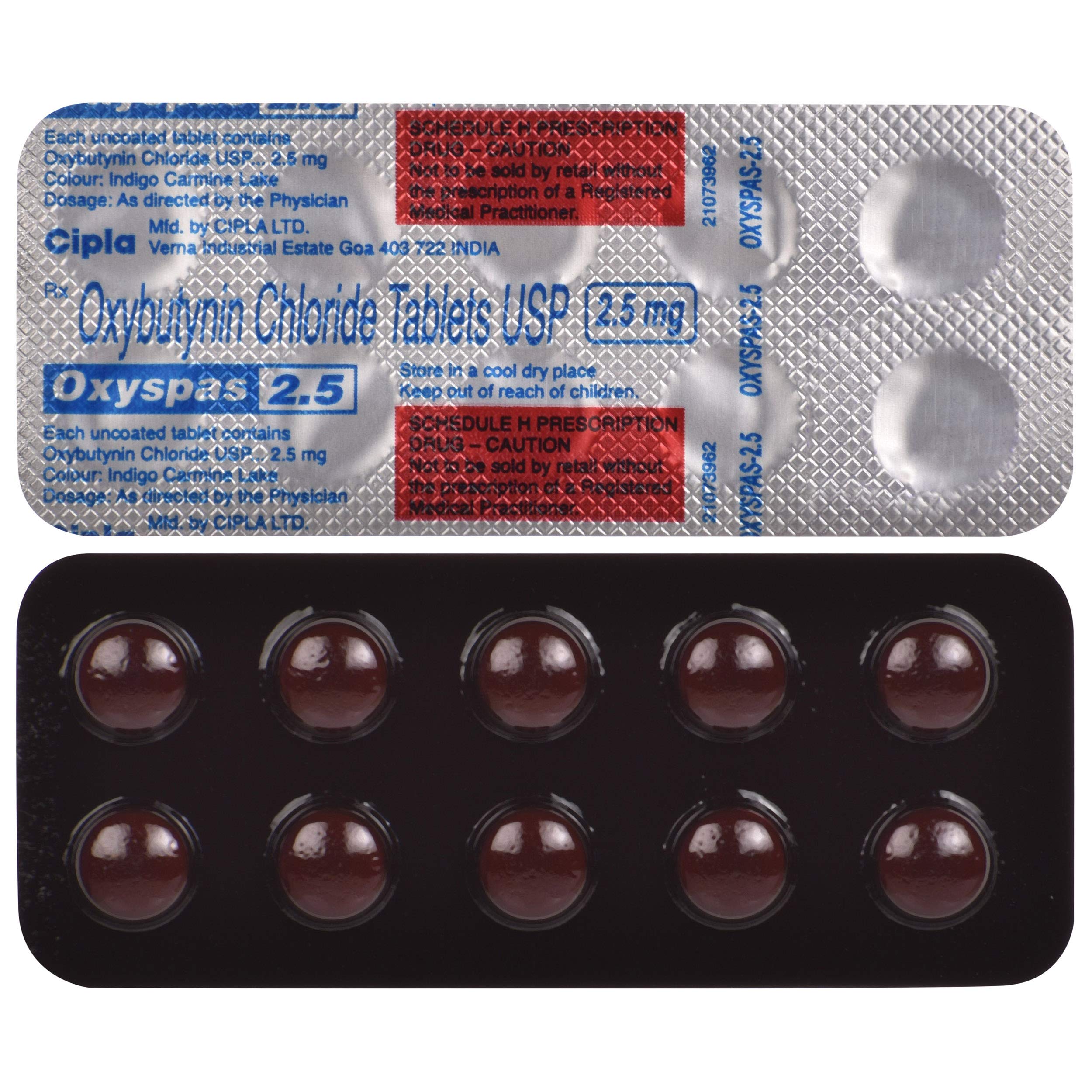 Oxyspas 2.5 - Strip of 10 Tablets