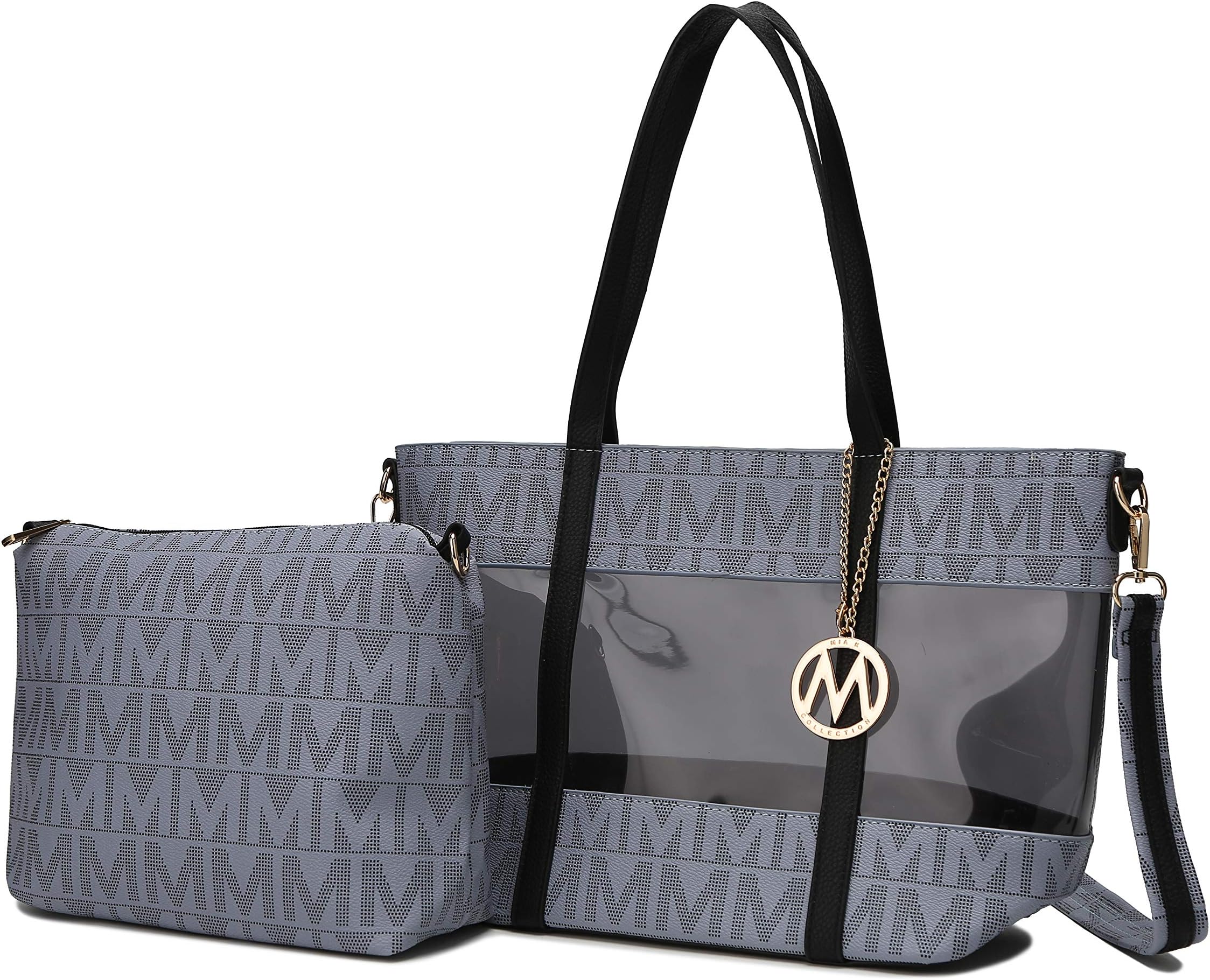 Mia K Collection Shoulder Handbag for Women: Vegan Leather Satchel-Tote Bag, Top-Handle Purse, Ladies Pocketbook