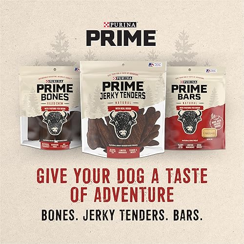 Miniatura 8 de Bolsas de Purina Prime Bones Purina Prime Bars - Galletas naturales horneadas para perros, con bisonte alimentado en pasto, (6) 16 onzas