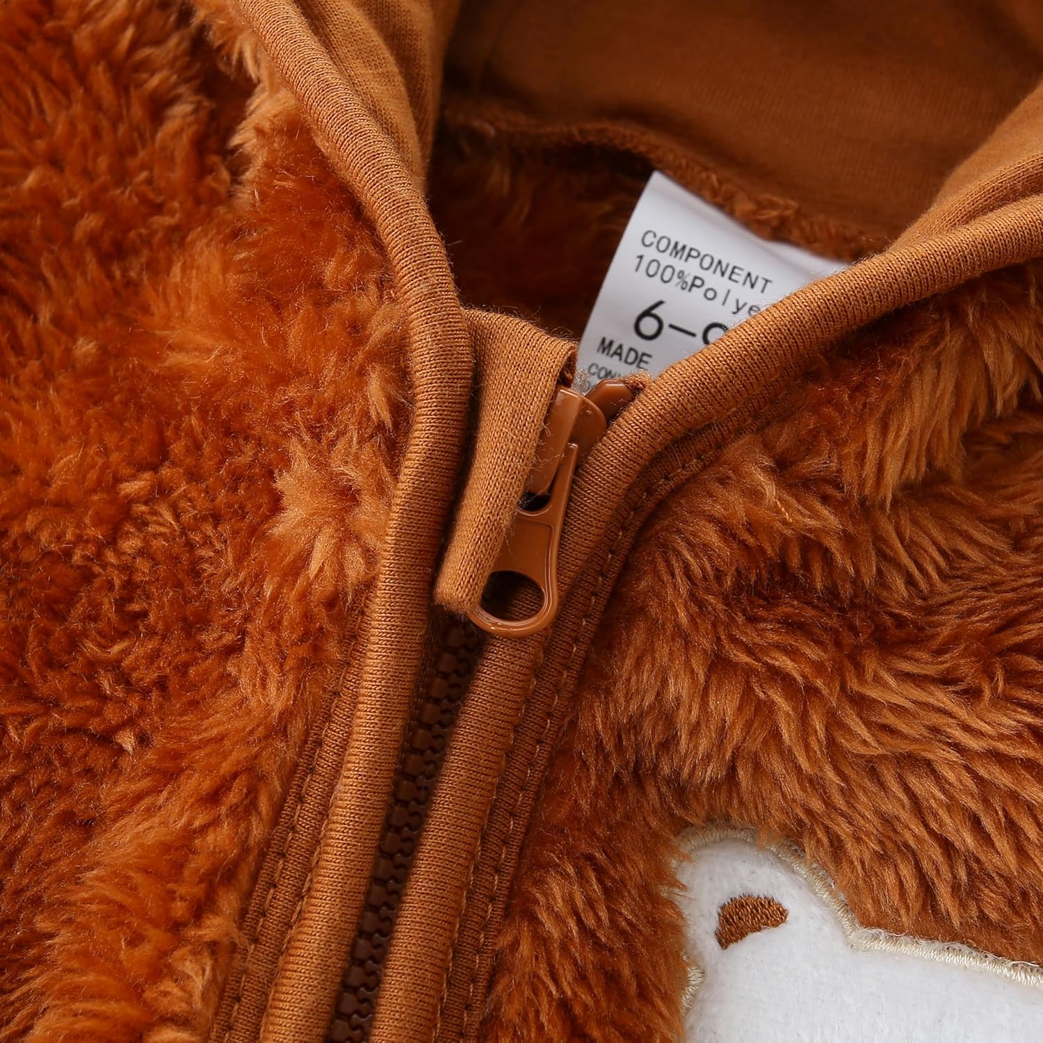 Baby Fleece Winter Jumpsuit Cute Cartoon Comfy Fluffy Romper for 0-18M - Image 4