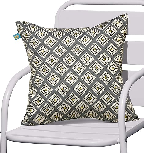 Miniatura 2 de Duck Covers Almohadas decorativas resistentes al agua, 18 x 18 pulgadas, paquete de 2, mosaico de piedra lunar