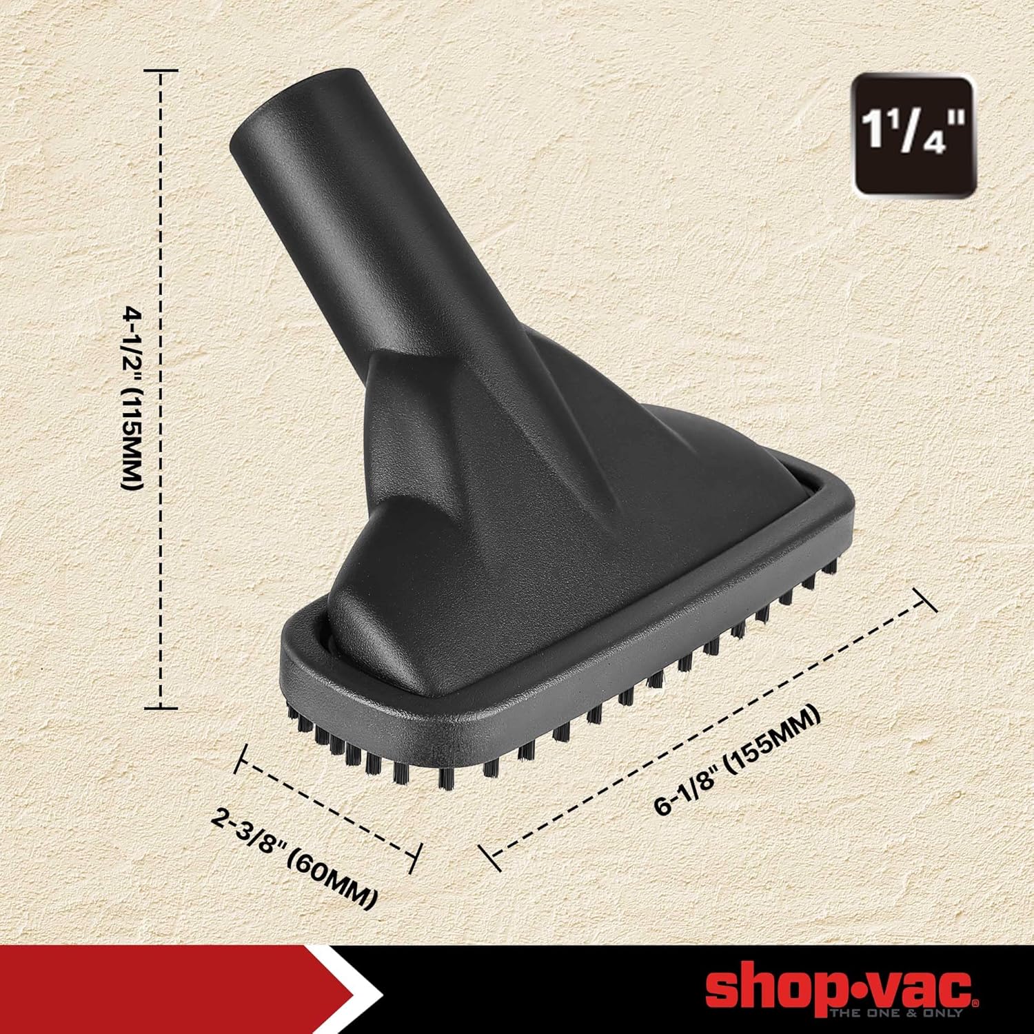 Shop-Vac 91931 1-1/4" Carpet Nozzle with Brush