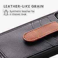 Vista 5 de kwmobile Funda cruzada compatible con Samsung Galaxy A52 / A52 5G / A52s 5G - Funda con ranuras para tarjetas de piel sintética, color verde pixie