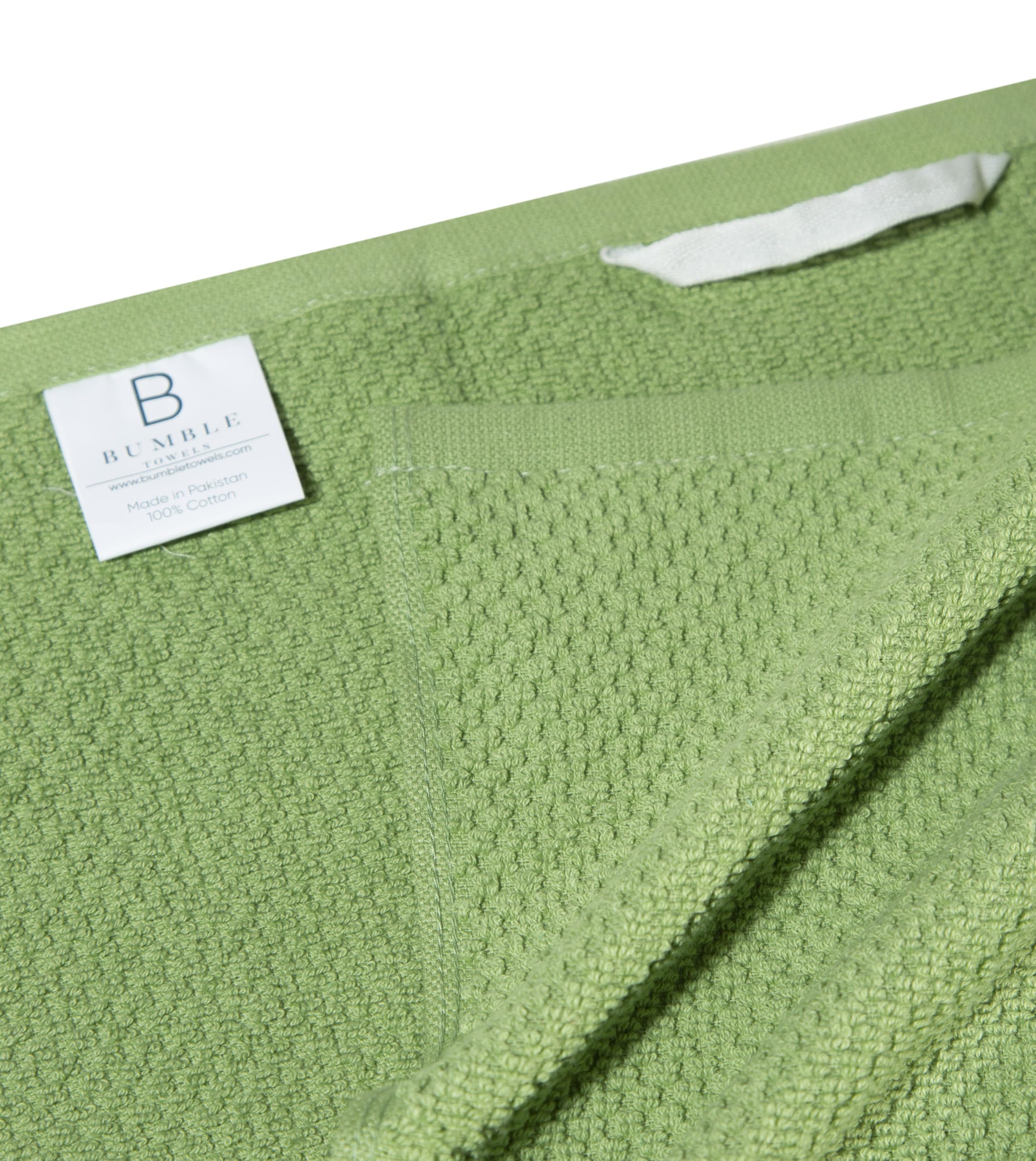 Sage - Paños de Cocina de algodón de 16 x 26 pies, Paquete de 6 Unidades, diseño de Rayas de Palomitas de maíz, Juego de paños de Cocina Altamente absorbentes de 400 g/m² con Lazo para Colgar