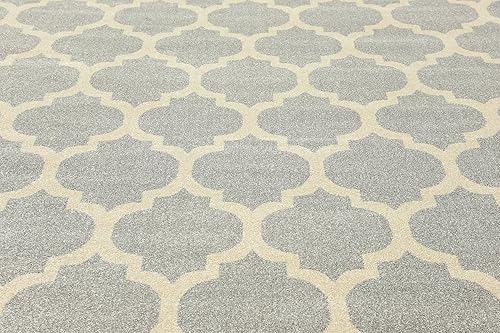 Vista 317 de Unique Loom Trellis Collection - Alfombra estilo marroquí de enrejado gris oscuro (8' 0 pies x 11' 0 pies)