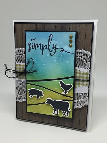 Miniatura 7 de Clear Stamps Scripture Sentiments Farmhouse Trio Words of Aliento Christian Religious (paquete de 3) hojas de 4 x 6 pulgadas, 25 piezas