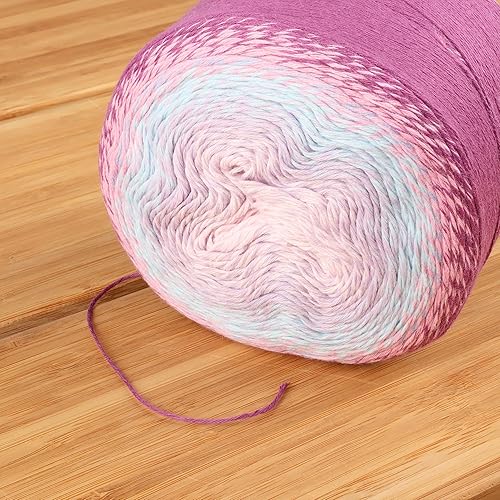 Miniatura 3 de JubileeYarn - Hilo Ombré Blast, 7.76 ozpastel, algodón para bebé, 2 pasteles