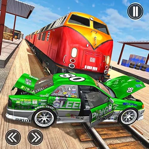 Train Derby Car Demolition Simulator Adventure Game - City Train Driver Tycoon Derby Games Free For Kids