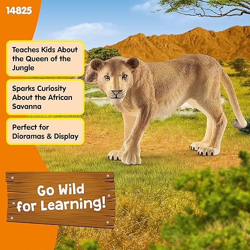 Miniatura 3 de Schleich Wild Life - Figura realista de leona, juguete auténtico y altamente detallado, duradero para la educación y juego divertido para niños,