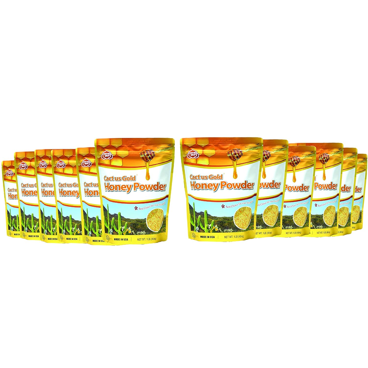 Cactus Gold Honey Powder, 16oz bag (12 packs)