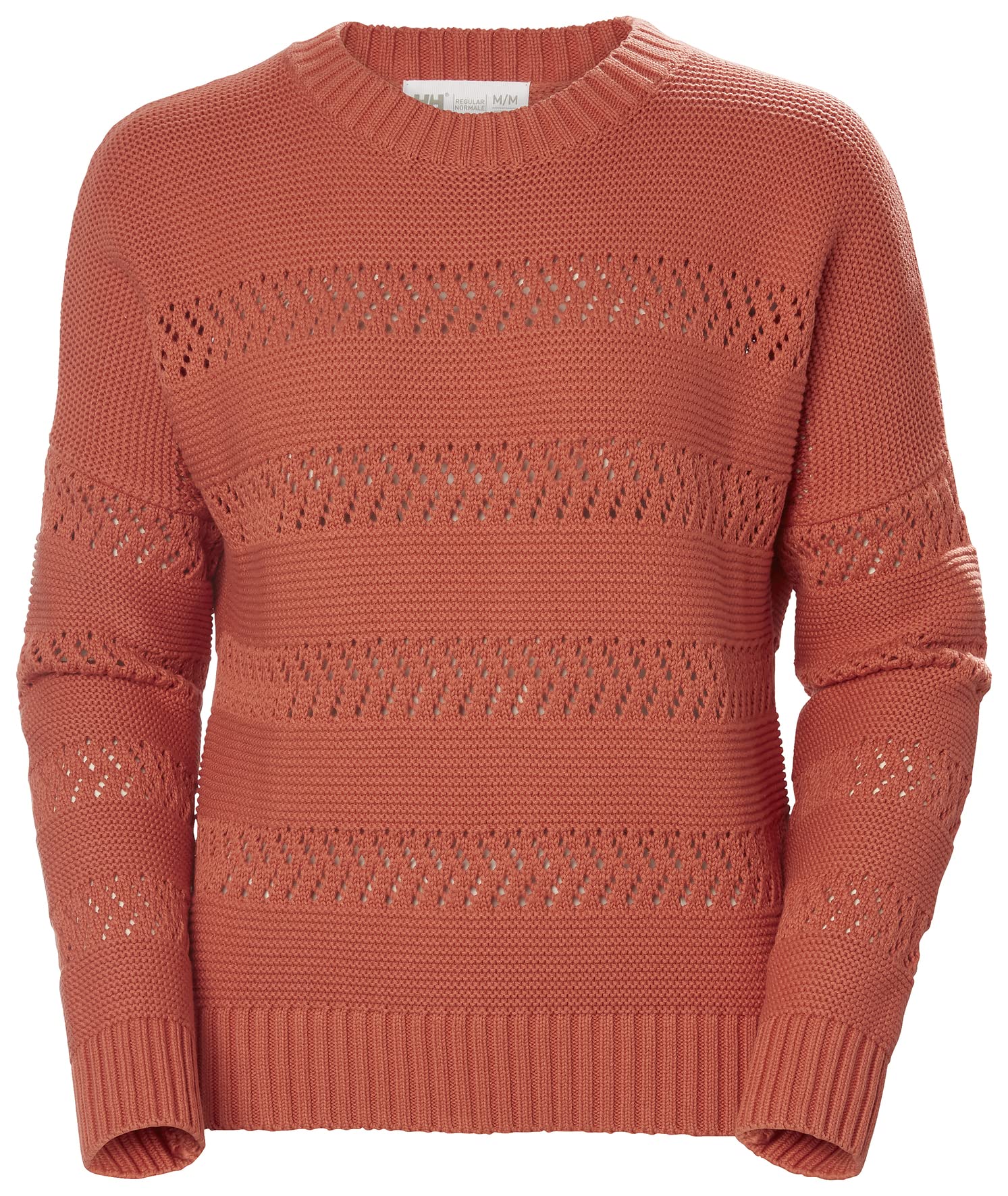 Helly Hansen Damen W Pier Pointelle Sweater Pullover, Terracotta, M