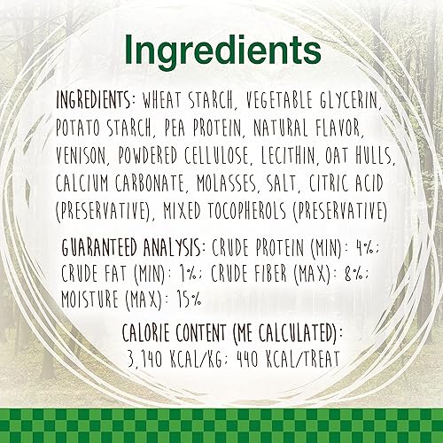 Miniatura 4 de Nylabone Healthy Edibles Wild Natural - Premios para perro con sabor a venado, sabor de larga duración