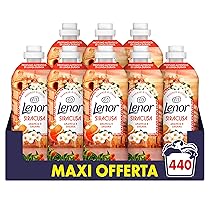 Lenor Ammorbidente Concentrato Essenze d’Italia, 440 Lavaggi (8×55), Siracusa, Note Di Arancia e Zagara, Profumo autentico di lunga durata