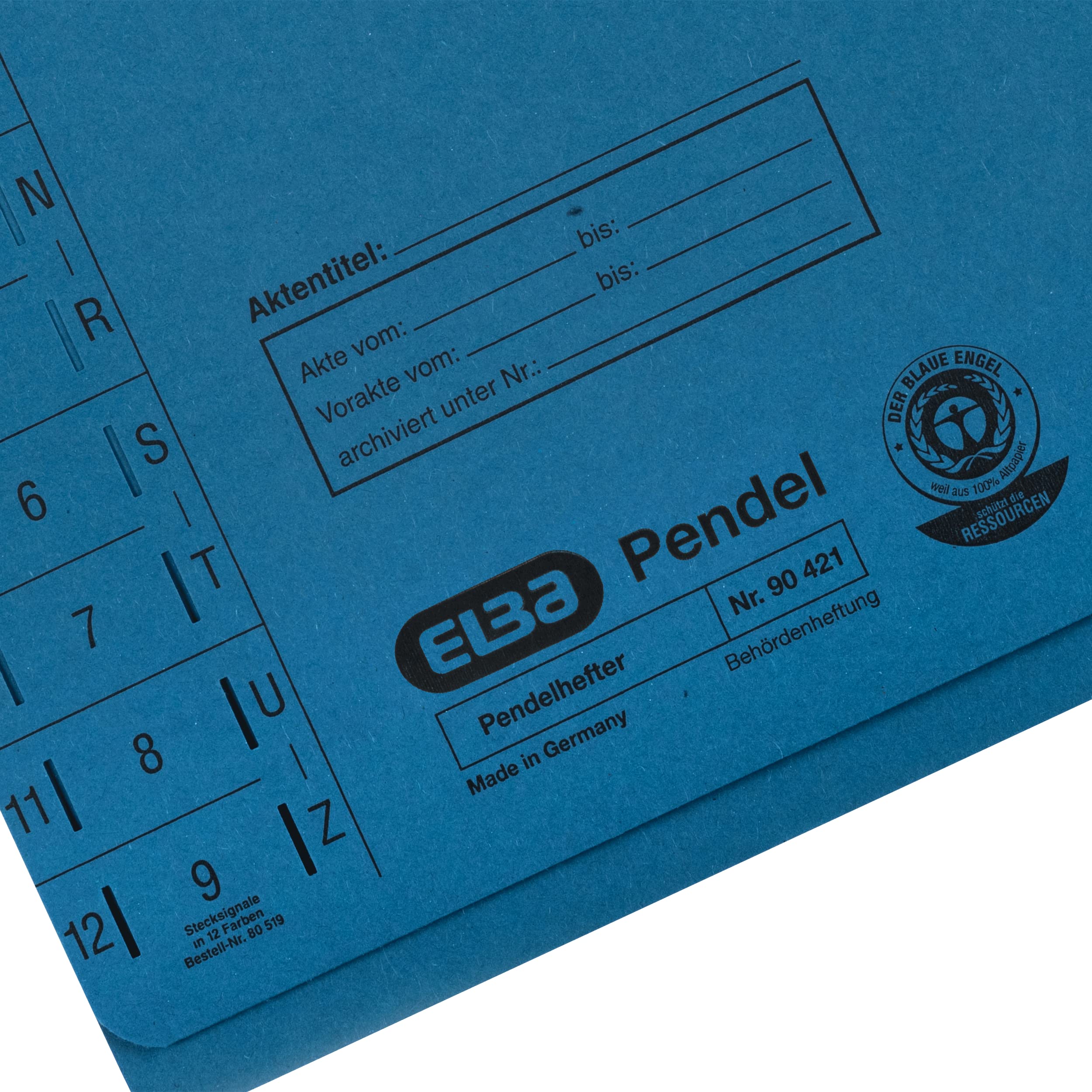 ELBA Pendelhefter, Manilakarton, blau, 50er Pack