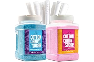 The Candery's Kosher Cotton Candy Sugar (2-Pack): 3 LBS Premium Kosher Sugar for Homemade Treats