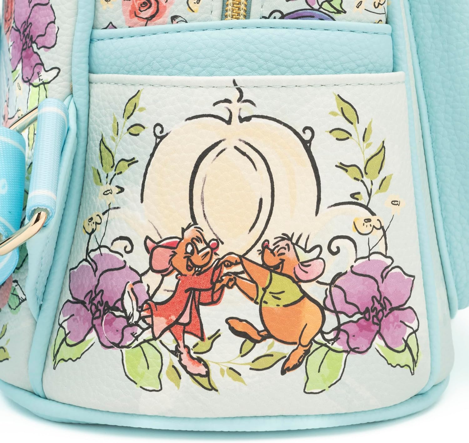 Cinderella 11" Vegan Leather Fashion Mini Backpack - Image 7