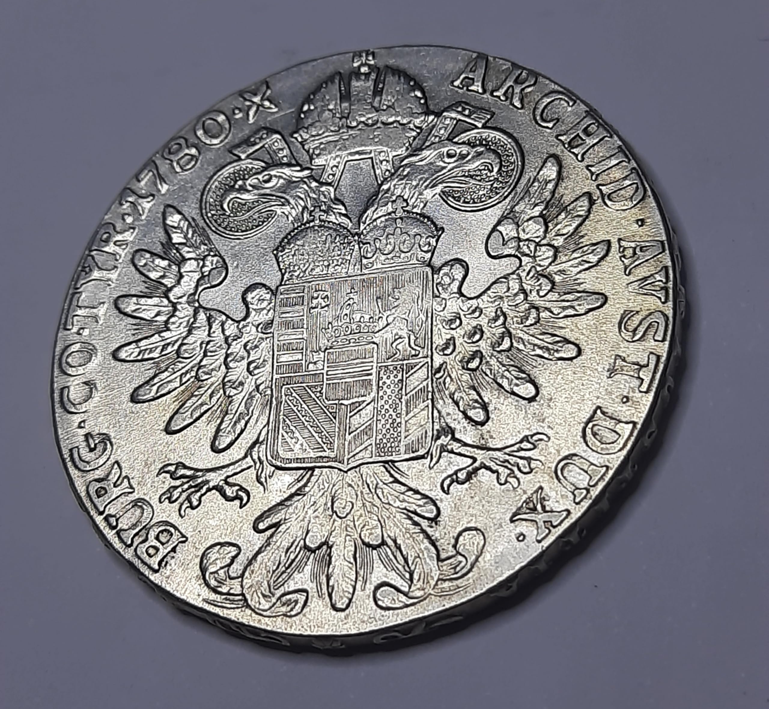 Austrian Silver Coin From Early 1780 One Taller Reign of Maria