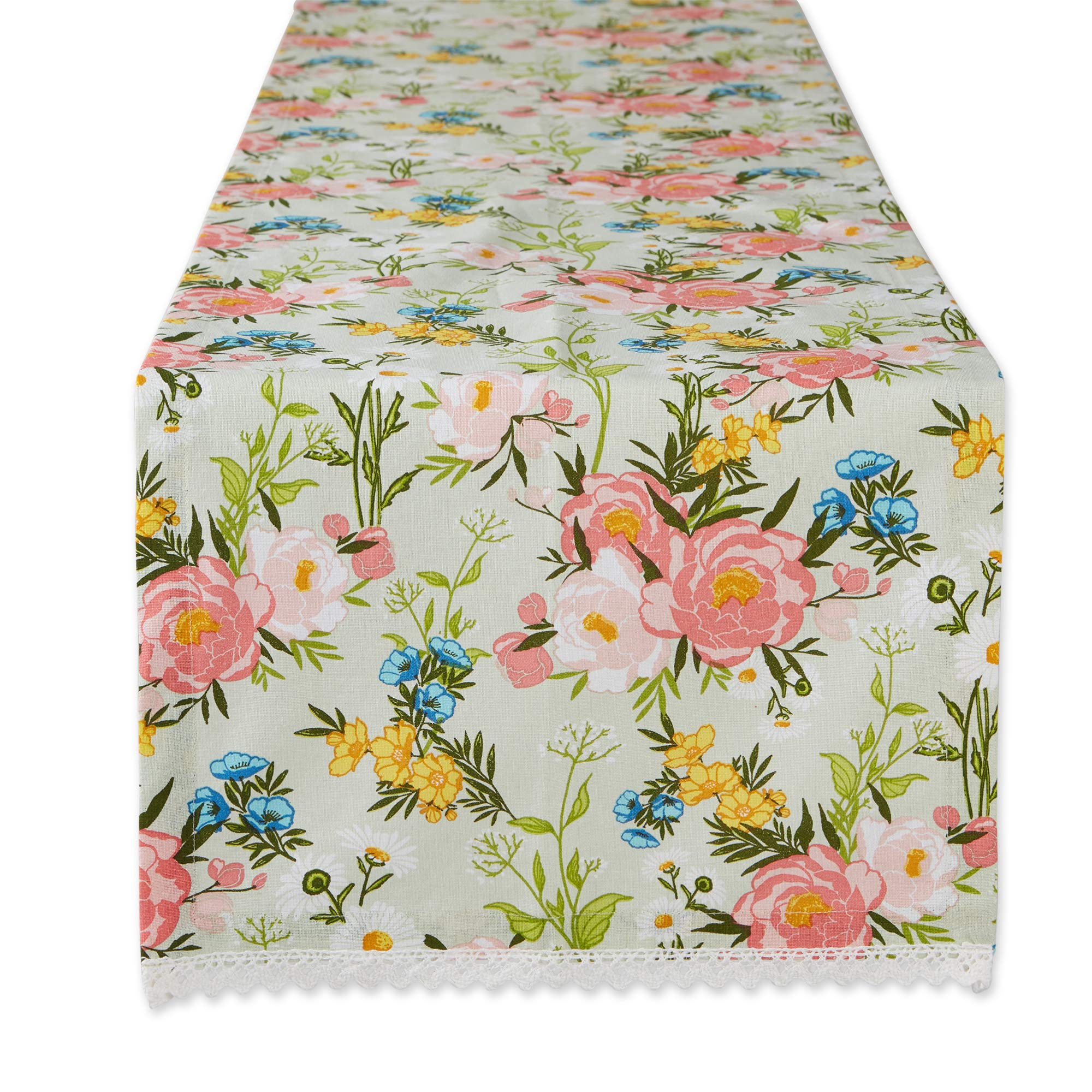 DIISpring Bouquet Tabletop Collection, Decorative and Versatile, Table Runner, 14x72, Spring Bouquet