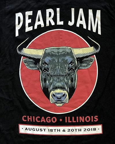 Miniatura 8 de Pearl Jam chicago t shirt wrigley field small bulls 2018 tour 818 820 shows