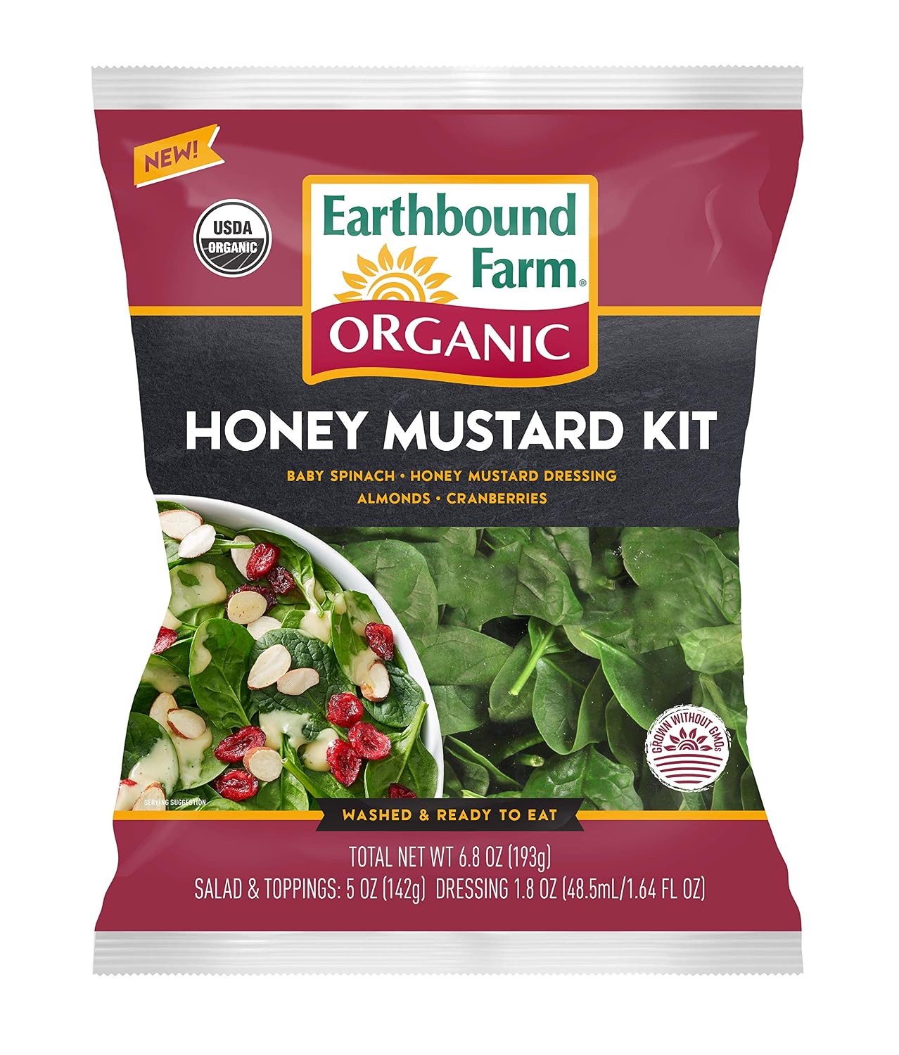 Earthbound Farm Organic Honey Mustard Salad Kit, 6.8 oz