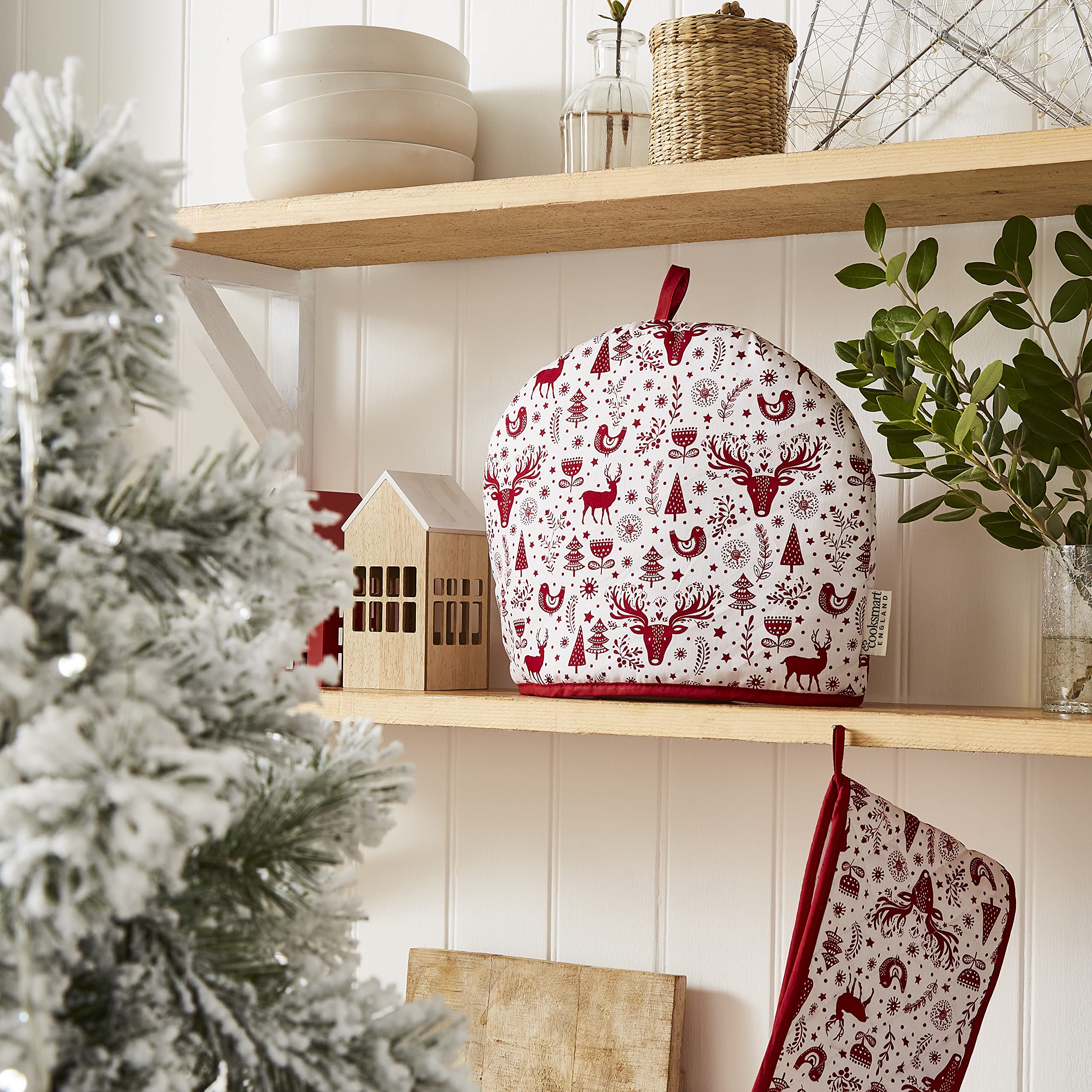 Cooksmart British Designed Tea Cosy | Theepotwarmer Geschikt voor kleine, middelgrote of grote theepotten | Ontworpen door Britse ontwerpers in het Verenigd Koninkrijk