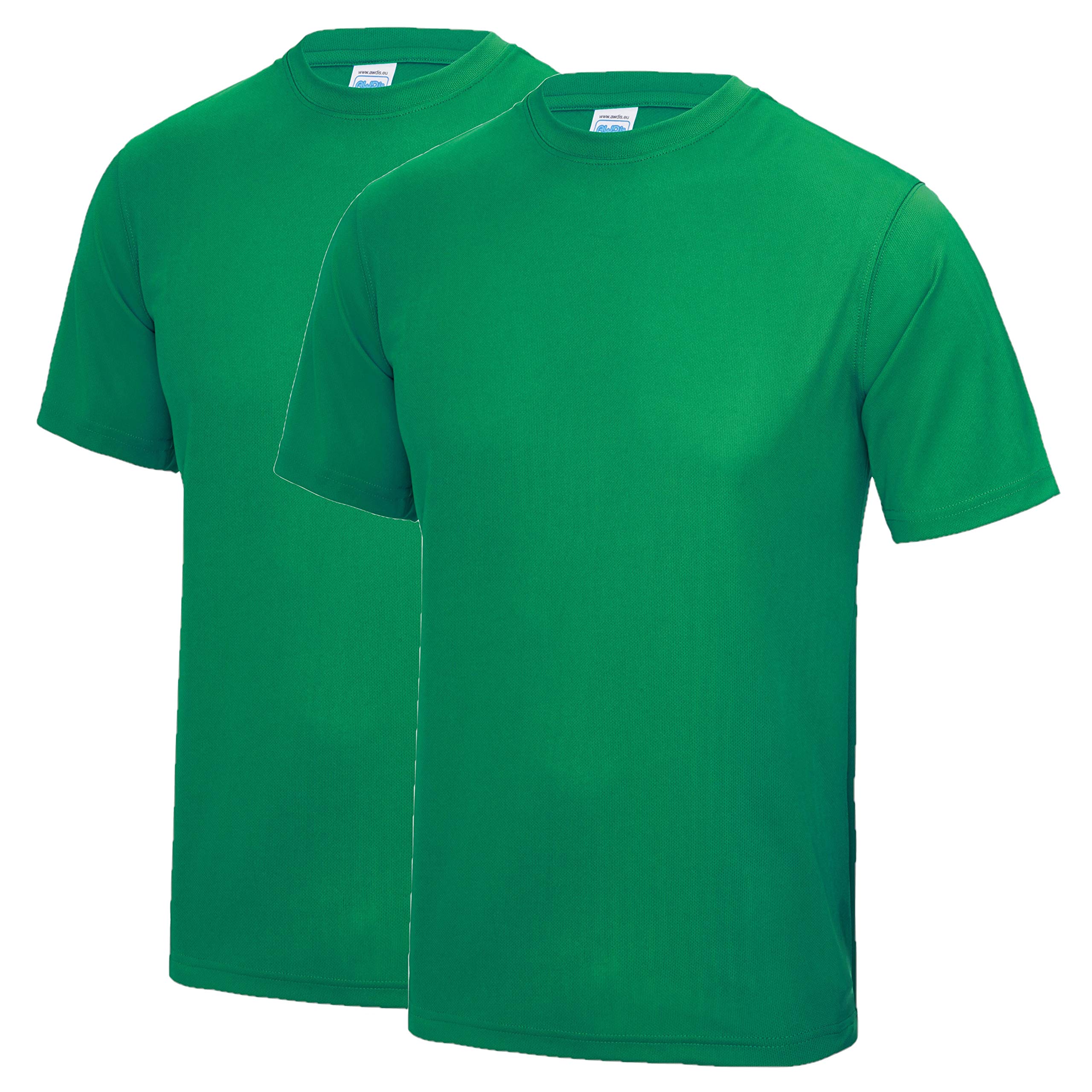 AWDis Just Cool JC001 Cool T 2 Pack - Kelly Green - Large