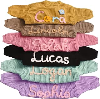 Personalized Baby Name Sweater,Custom Infant Sweater with Name,Newborn Coming Home Outfit Girl,Newborn Clothes for Boys,Personalized Multi