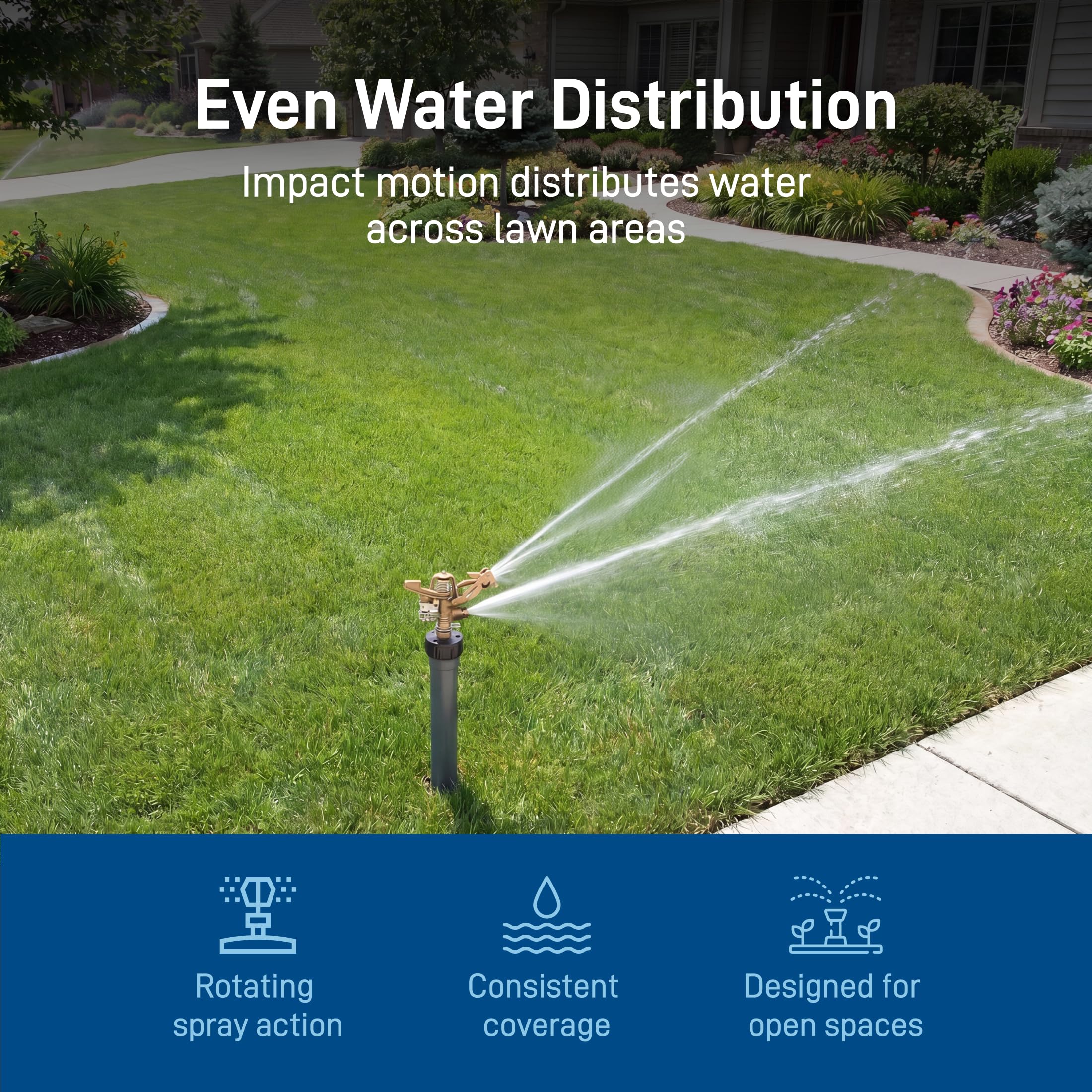 Orbit 55016 Testa irrigatore in Ottone, Attacco 3/4"