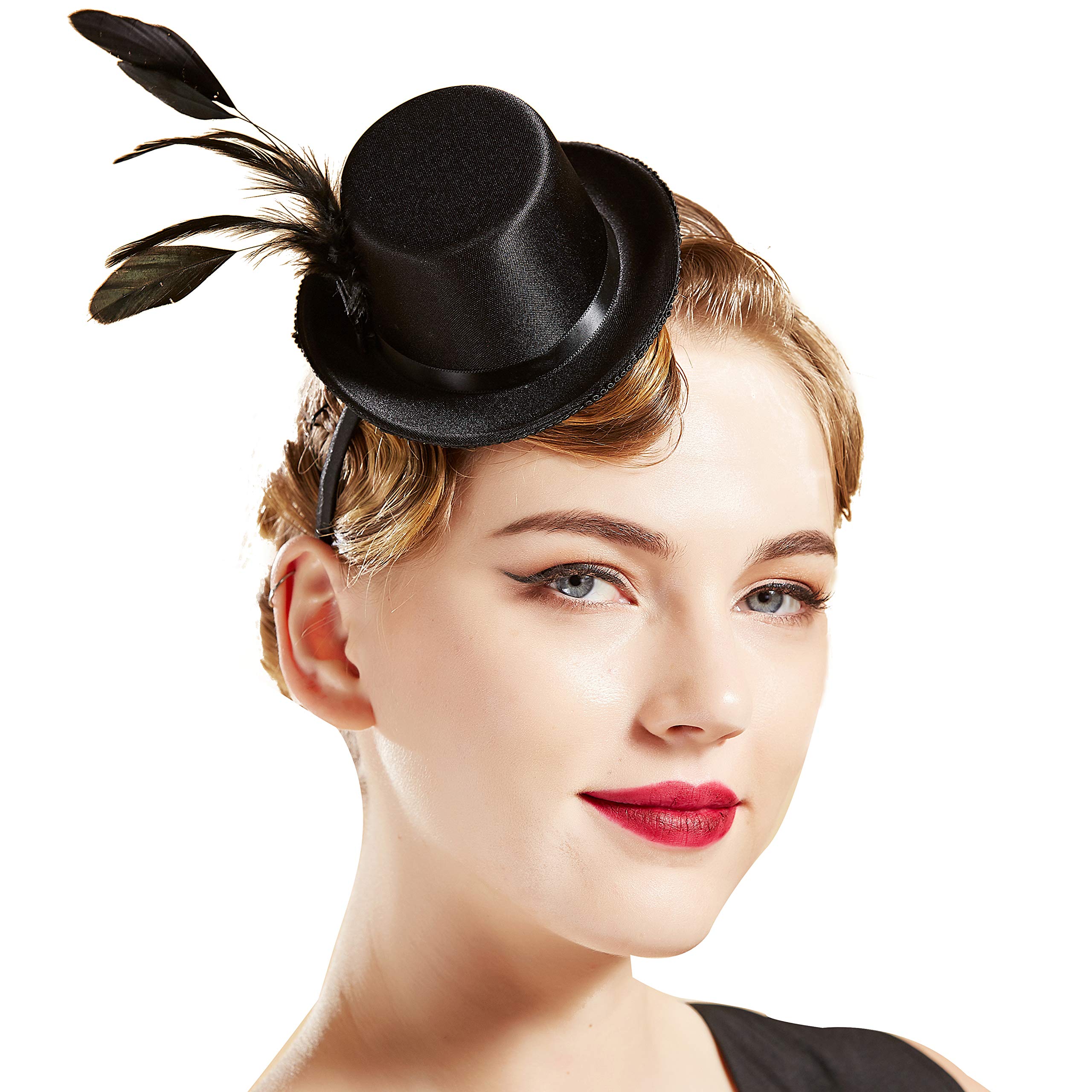 Hat Fascinator Headband Feather 