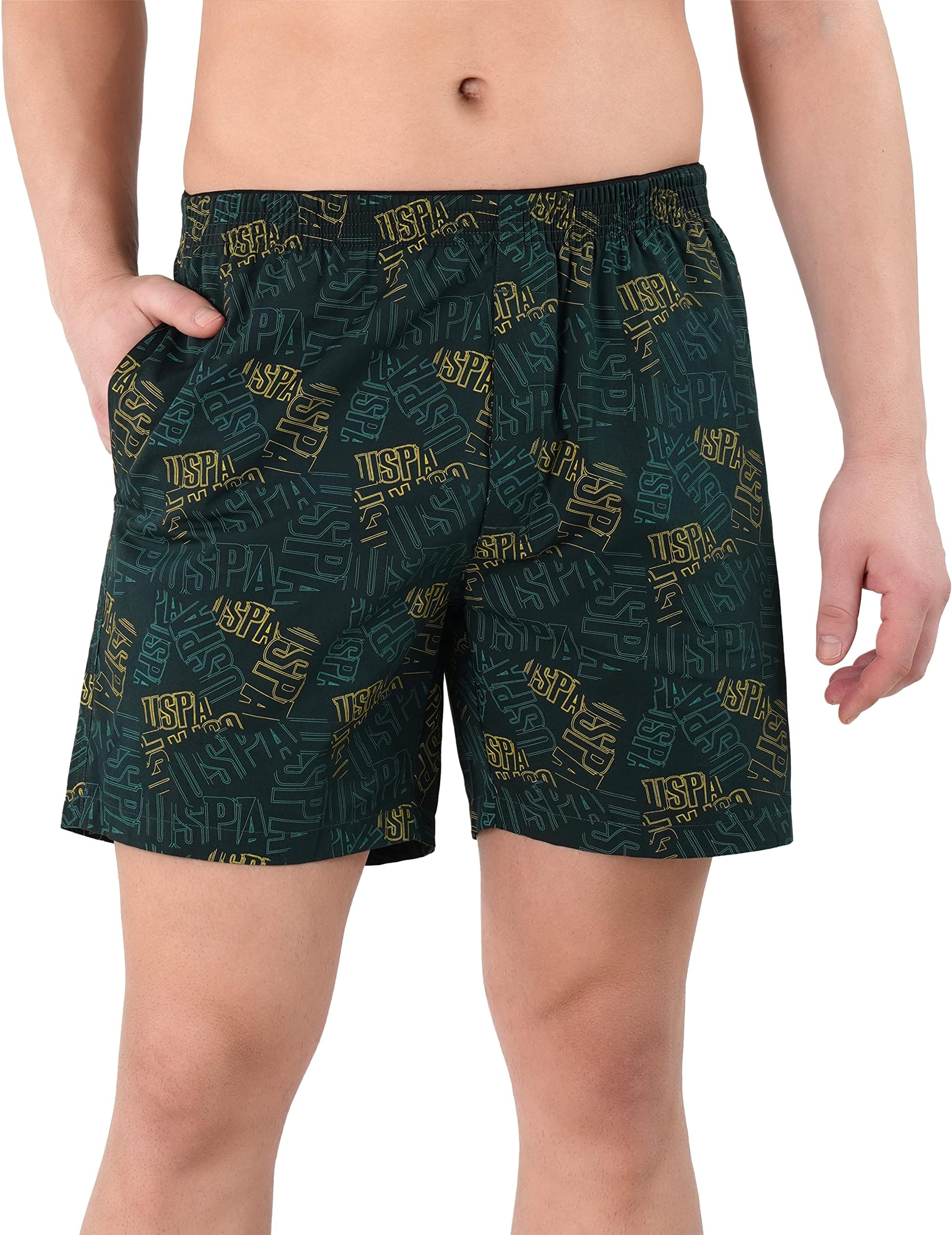 Men Cotton Dual Pocket All Over Print Ex002 Boxers - Pack of 1