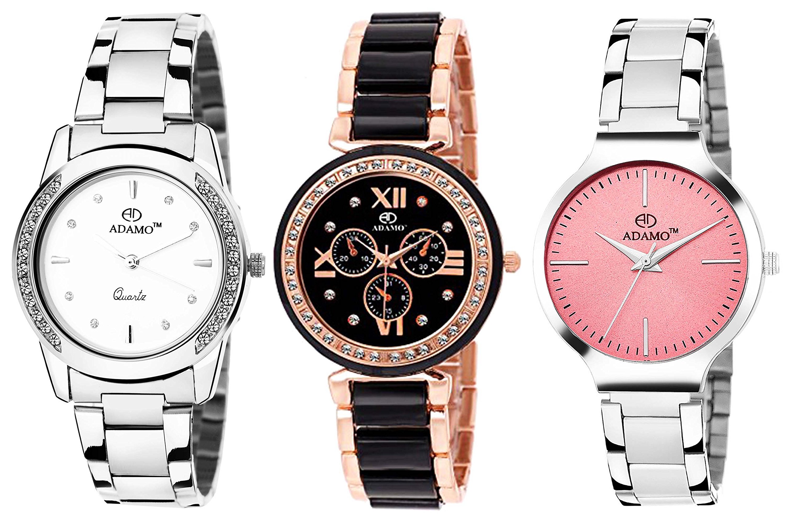 ADAMO Designer Womens Combo Wrist Watch 325-806-816 (B075Z6K8HG) Amazon Price History, Amazon Price Tracker