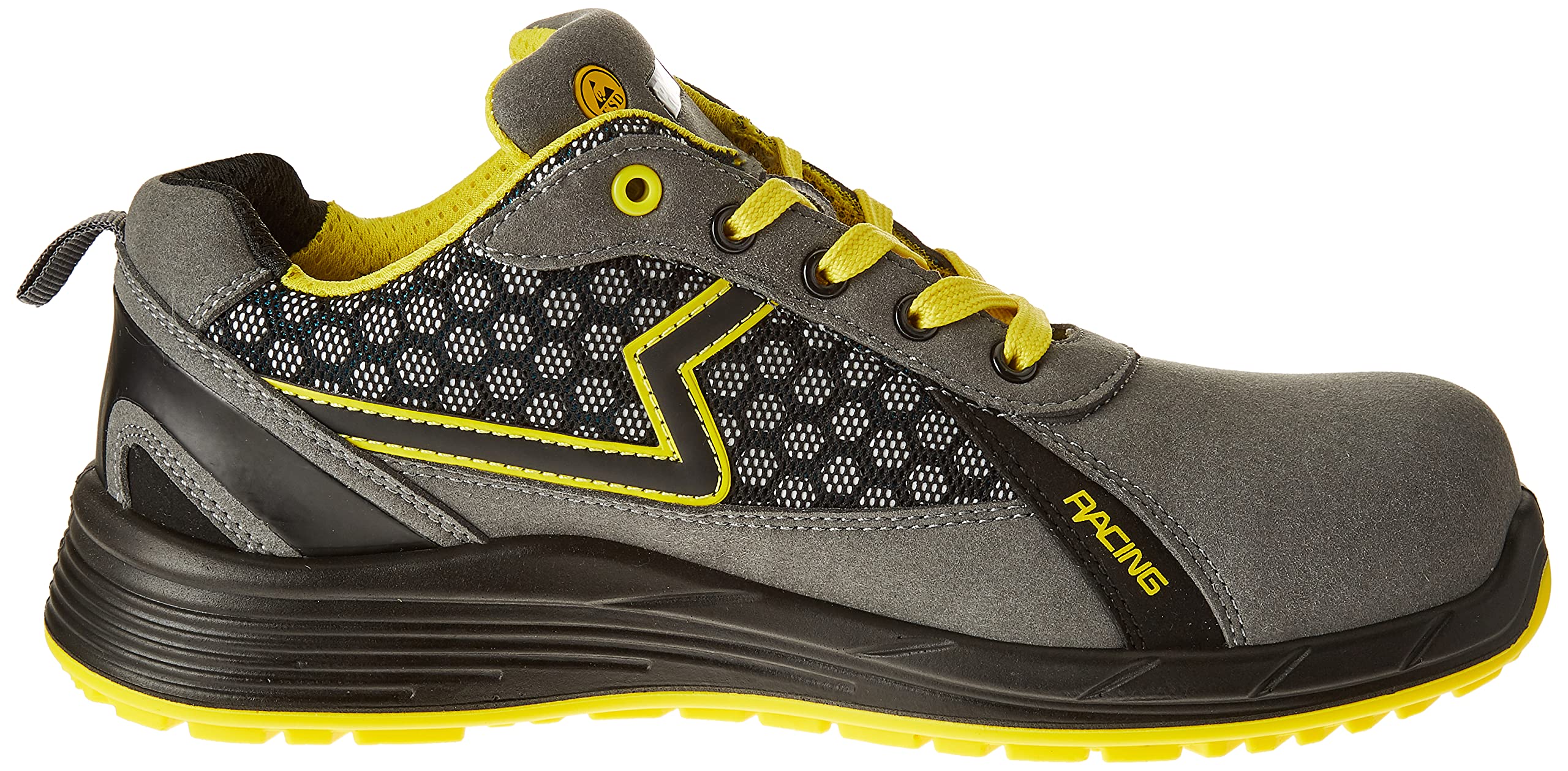 Paredes Deportivo Alonso Plus - S3 Ci HI ESD SRC - Color Gris y Amarillo - Talla 42