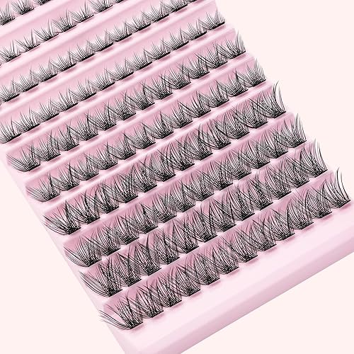 Miniatura 7 de QUEWEL 120 racimos de pestañas de rizo D, mezcla de pestañas en racimo de 0.315 a 0.630 in, extensiones de pestañas para bricolaje, diseño innovador