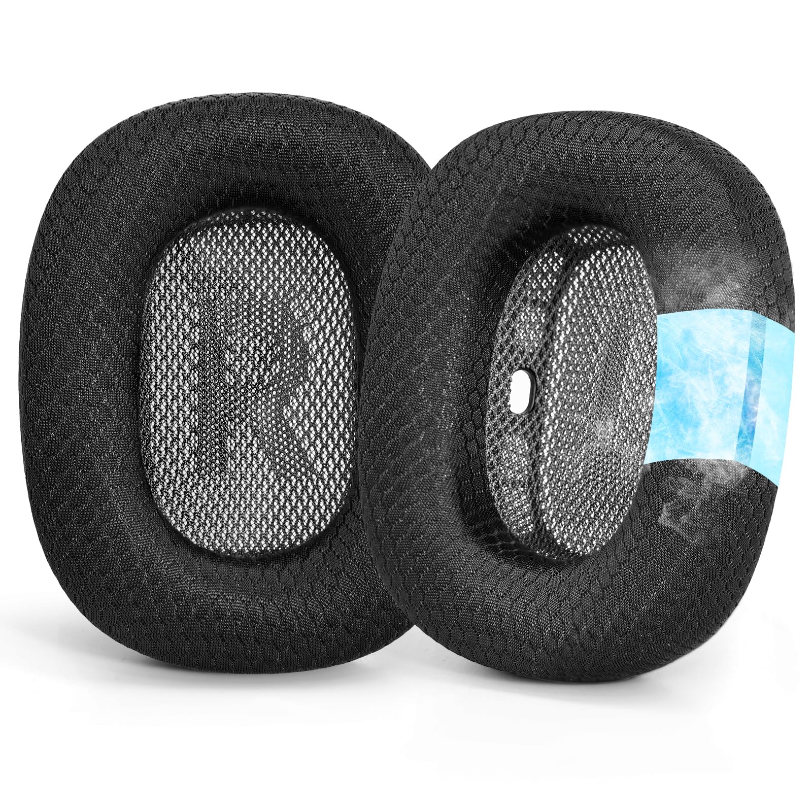 GEVO Upgraded Ear Cushions Replacement Earpads for AirPods Max 1 & 2 Headphones, Cooling Gel Ear Pads Ear Covers Cups with Memory Foam and Magnet for AirPods Max 1 & 2 (Cooling Black)