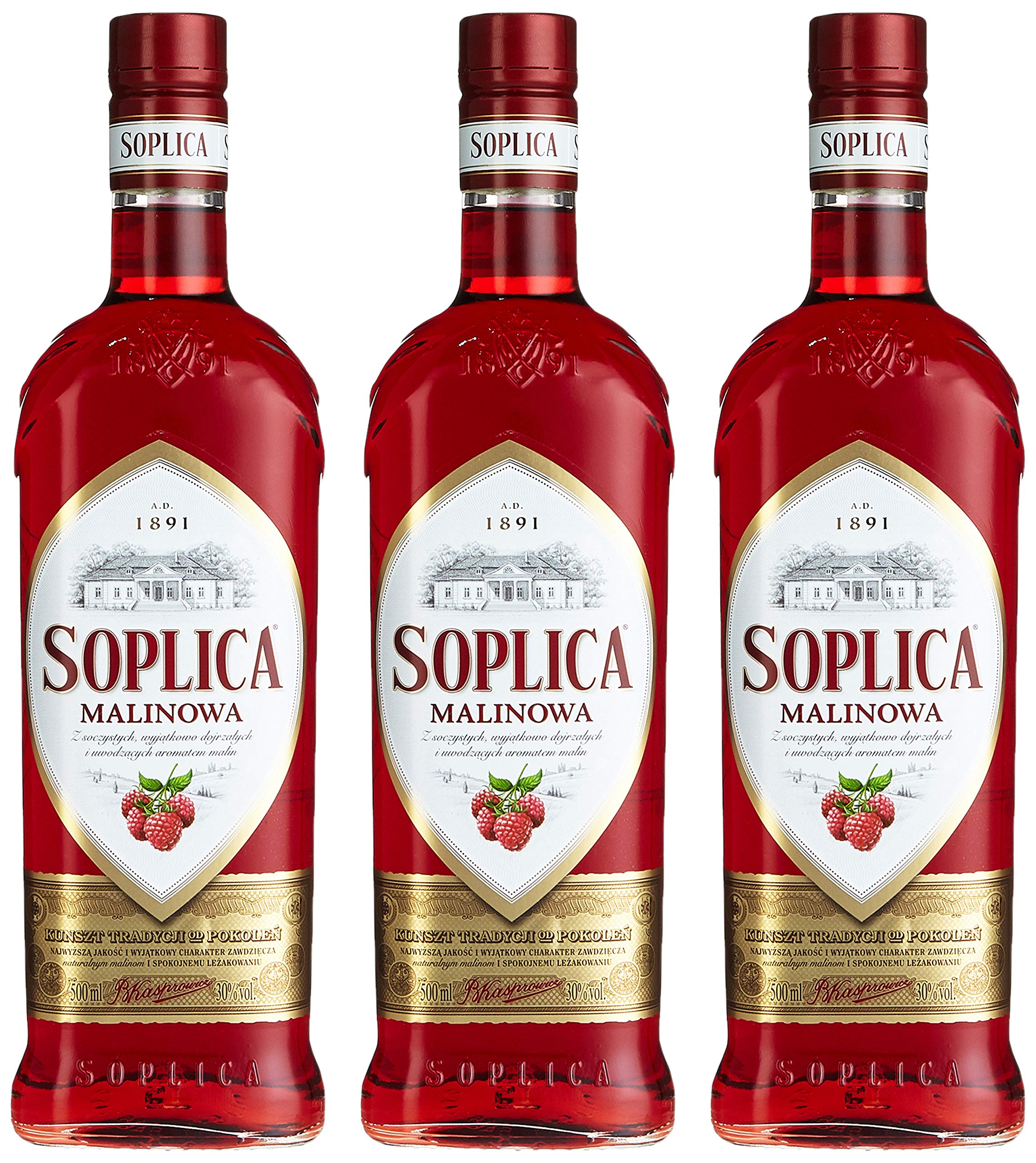 Soplica Himbeere/Malina Liköre (3 x 0.5 l)