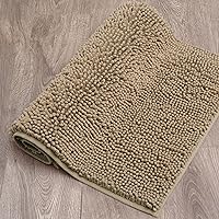 Vista 3 de Resort Collection - Tapete de baño de chenilla, 21 x 34 pulgadas, lino