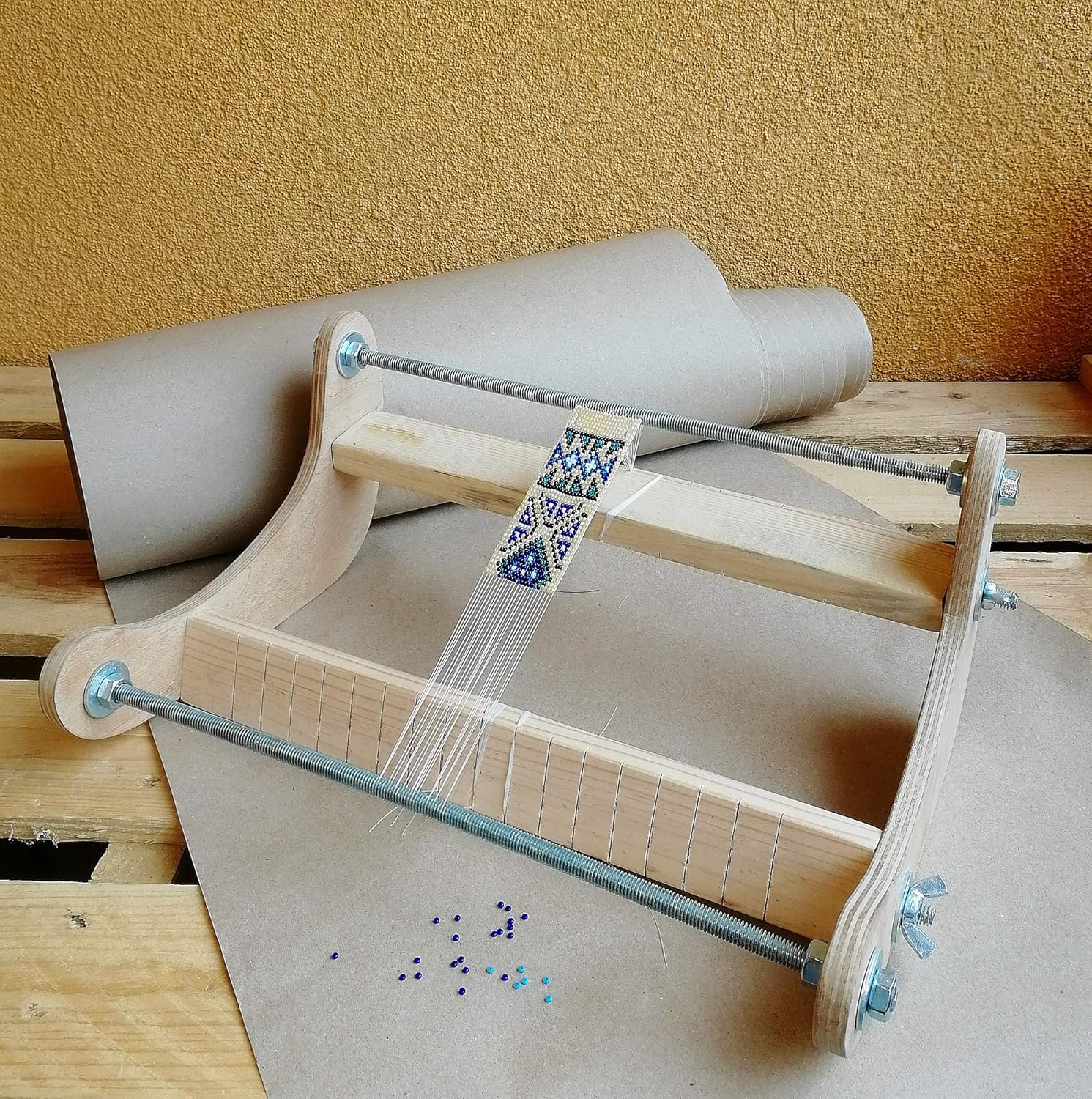 Professional Solid Wood Bead Weaving Frame, Bead Loom Wooden Frame, Loom Beading Wood Frame, Beading Tool, Bead Loom Jewelry Making Tool