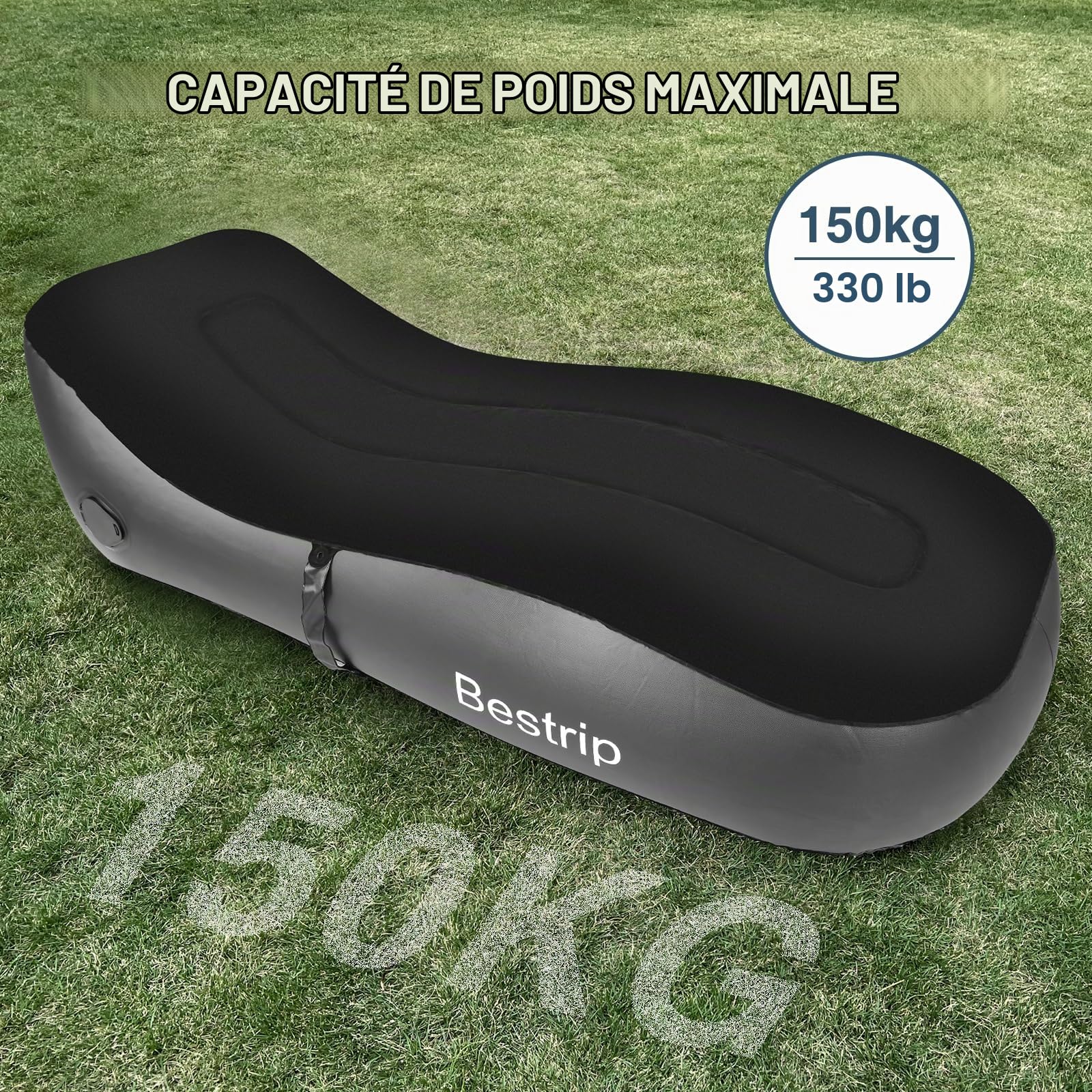 Canapé Gonflable Stores gonflables, Matelas gonflables avec Pompe à air électrique, canapé Gonflable canapé de Camping pour l'intérieur et l'extérieur de la Chambre (180,70,50cm)