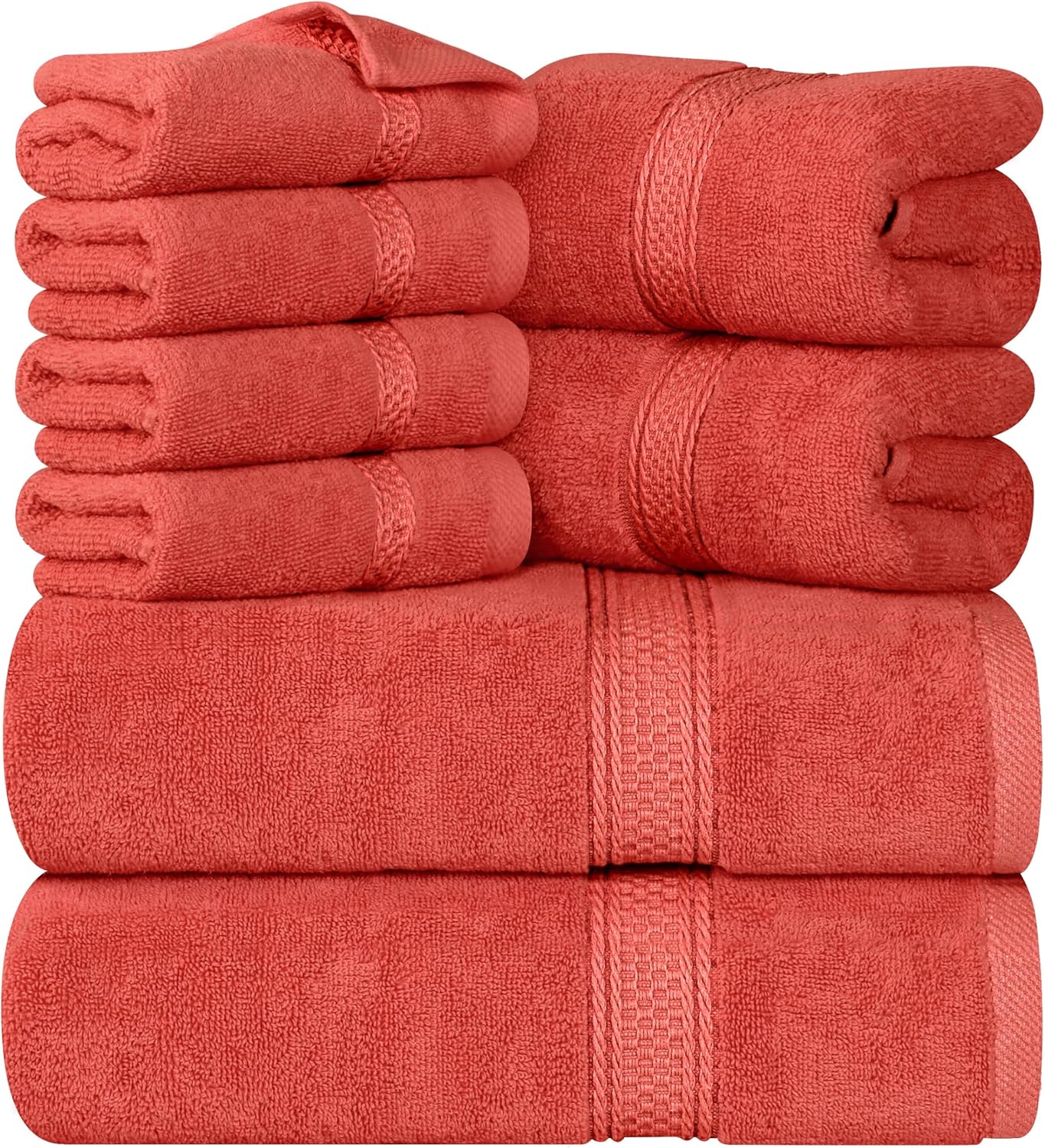 Coral Cotton Variety Pack Kids Washcloth and Hand Towels Set