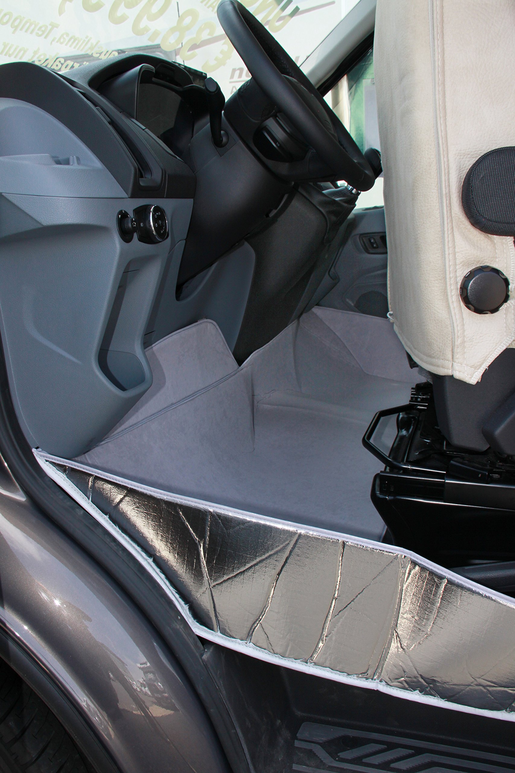Hindermann Footwell Insulation in Tub Shape Fiat Ducato from 05/2014 Light Grey