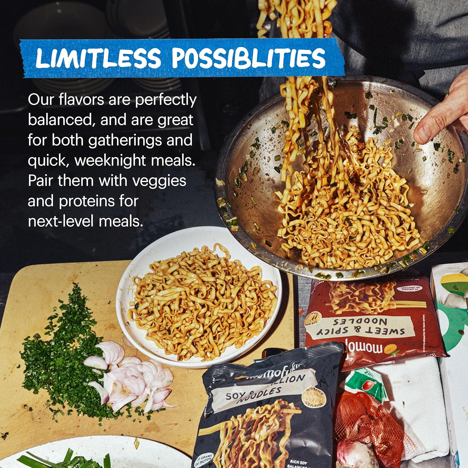 Momofuku Ramen Noodle Variety Pack by David Chang, 20 Meals, Air-Dried Never Fried Instant Noodles with up to 12g of Plant Based Protein - Image 4