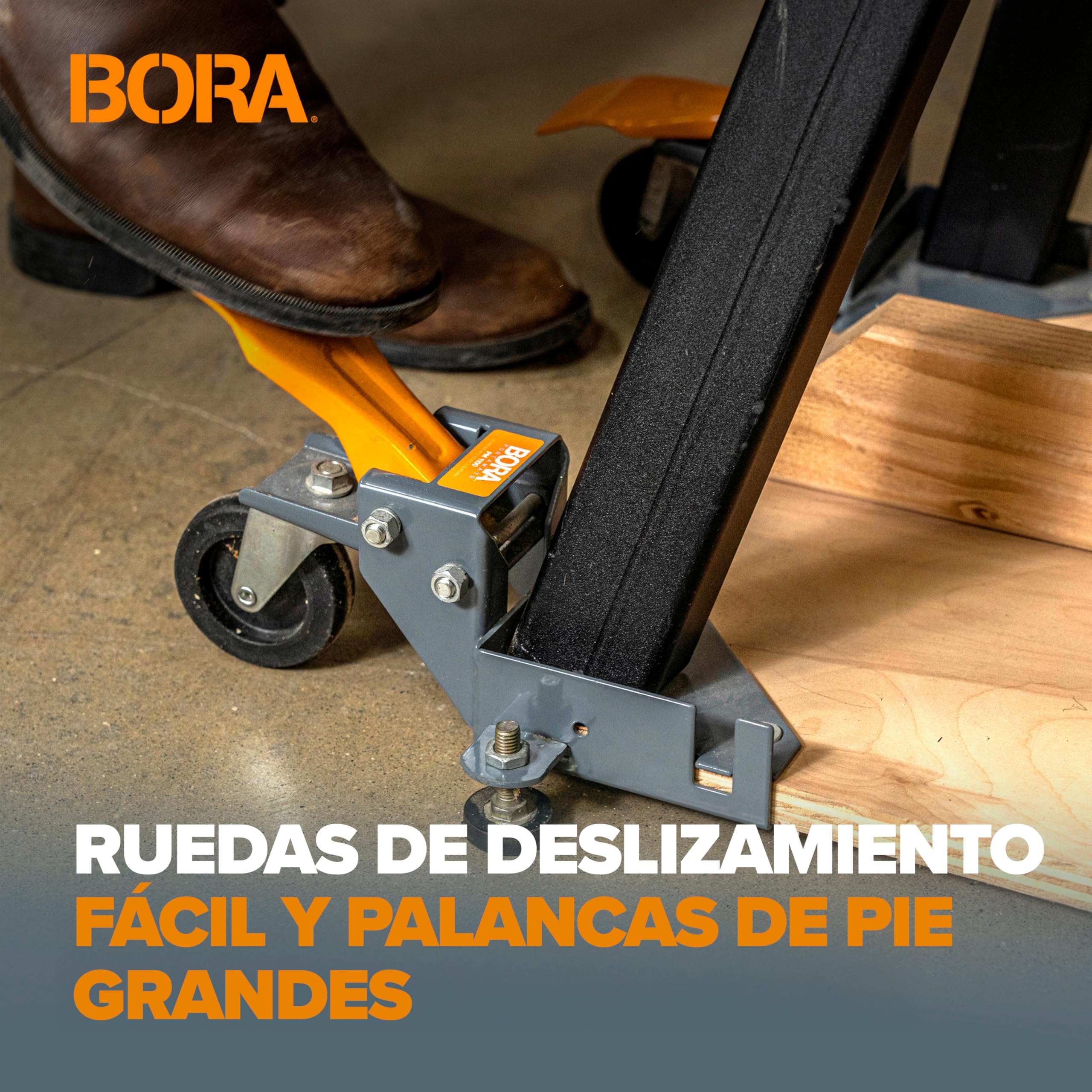 Portamate PM-1100 Universal funda para base Kit. Capacidad de 400 libras. Mover equipo pesado herramientas eléctricas y alrededor de su tienda con facilidad y estabilidad. Negro
