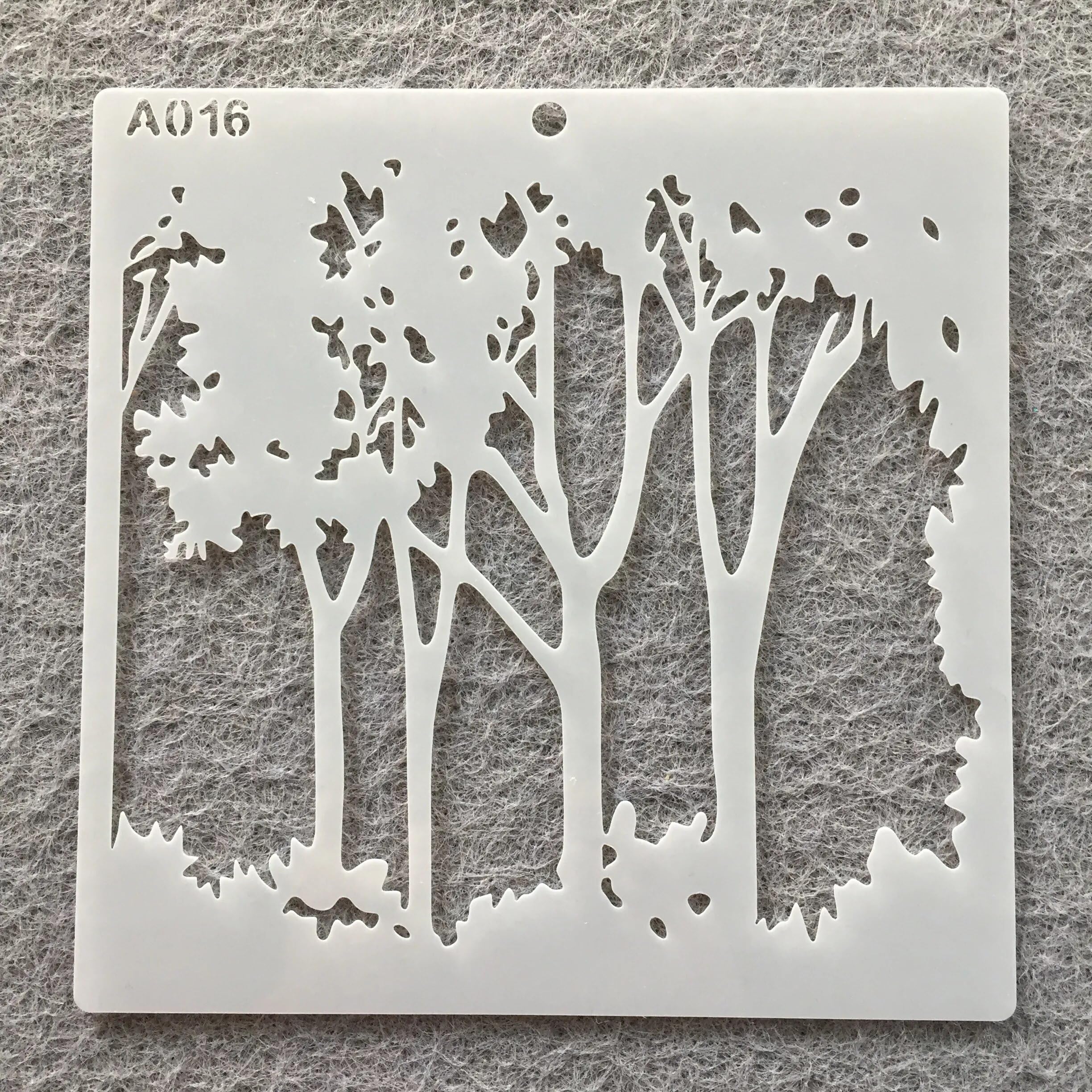 16 stencil misti per pittura, 15,2 x 15,2 cm, riutilizzabili, a strati