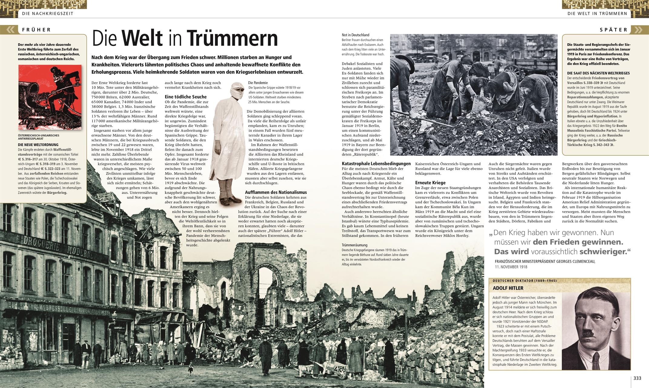 Der Erste Weltkrieg: Die visuelle Geschichte. Gesamtdarstellung des 1. Weltkrieges mit über 700 Fotos, Karten und Illustrationen