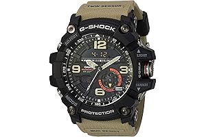 Men's GG-1000-1A5CR G-SHOCK Analog-Digital Display Quartz Beige Watch With Mudmaster Feature