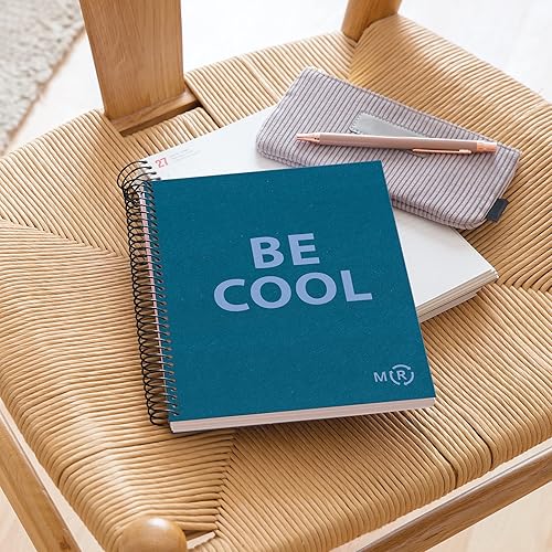 Miniatura 7 de Miquelrius - Be Eco - Cuaderno A5, 80 hojas de 3.17 ozm, cuadrícula de 0.197 x 0.197 in, 1 tira de color, tapa dura, mensajes azul zafiro