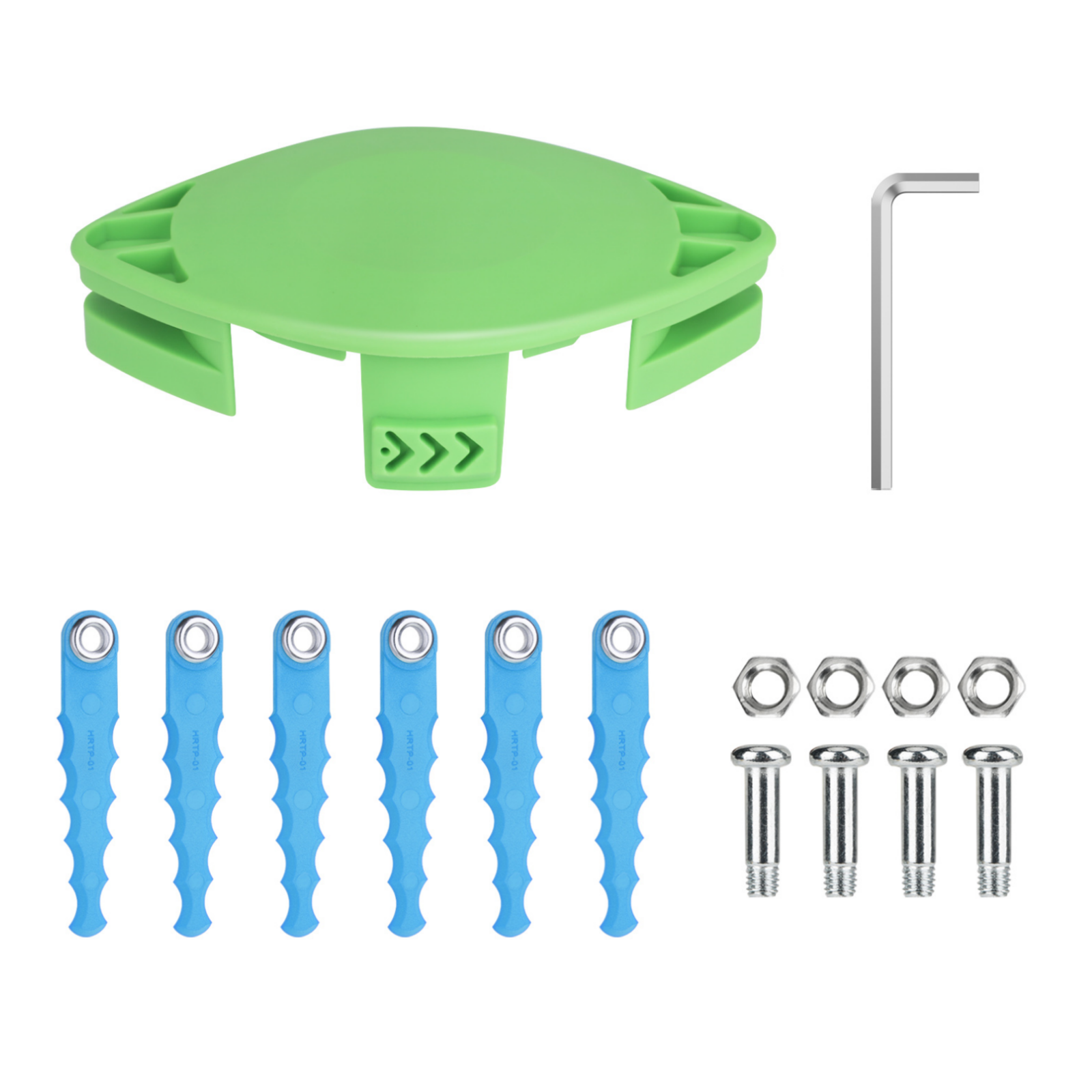 6x Ersatzspulen Für Greenworks Rasentrimmer – Schnur 0.2 Cm, 4.9 M, Kompatibel Mit 2101602, BST4000 & Mehr