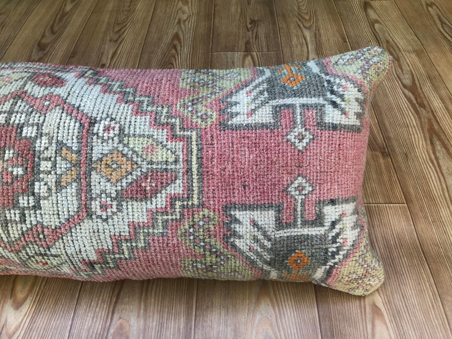 Turkish Lumbar Pillow Covers | Turkish Rug Pillow Cover | 15 x 38 inches Turkish Lumbar Pillows,Turkish Rug Pillow Cover /